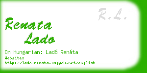 renata lado business card