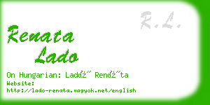 renata lado business card